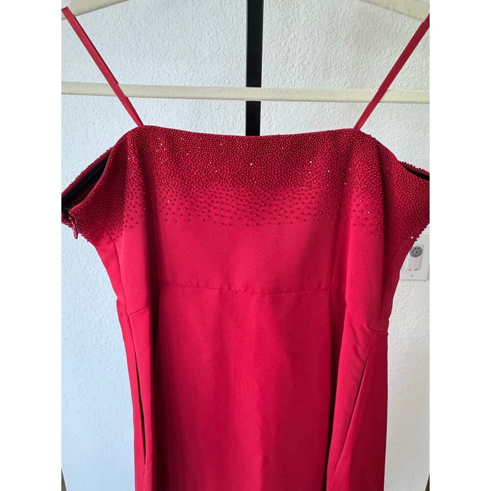 Sachin & Babi || Blake Cherry Red Gown - Picture 7 of 9